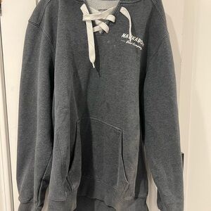 Sport-Tek Charcoal Lace-Up Men's Sweater